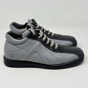 Havana Joe Derby Shoes Mens 11 EU 45 Gray Black Leather Chunky Casual Y2K Shoes